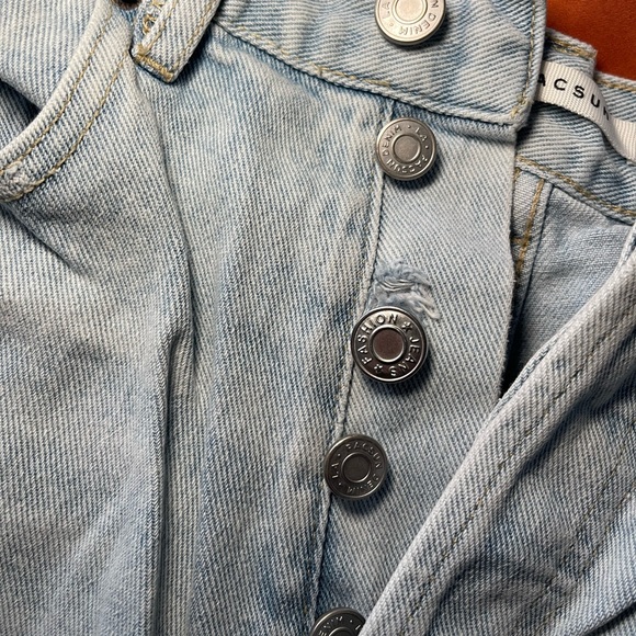 ultra high rise vintage distressed denim short - Picture 6 of 8